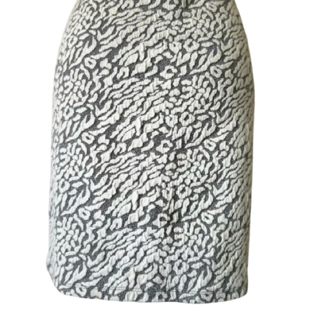 Free People Jacquard Knit Racerback Body Con Mini Dress White Grey Small - Picture 8 of 10